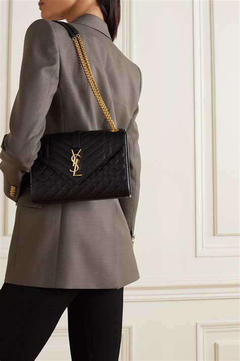 ysl envelope bag review|YSL envelope bag medium size.